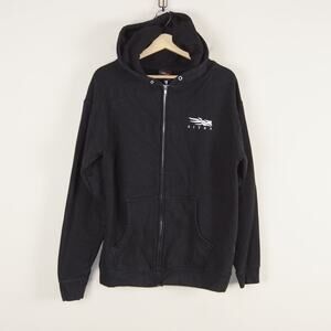 SITKA Everyday Icon Classic Full Zip Black Hoodie Sz M